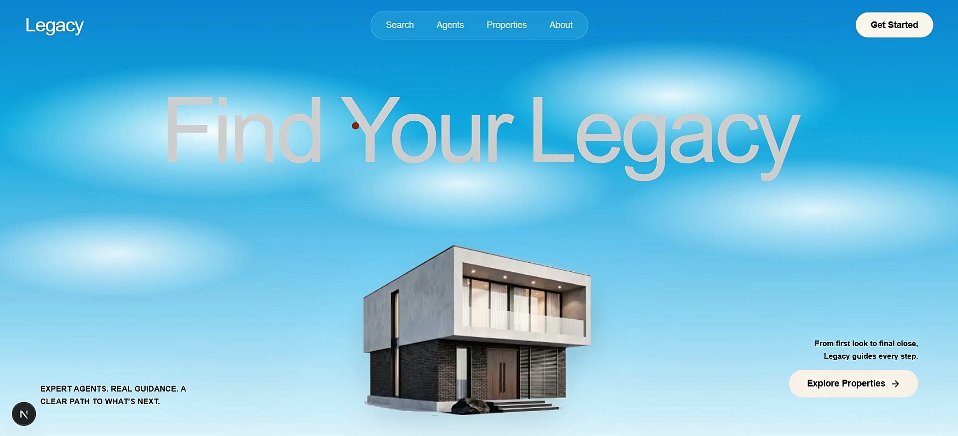 Legacy Estates website