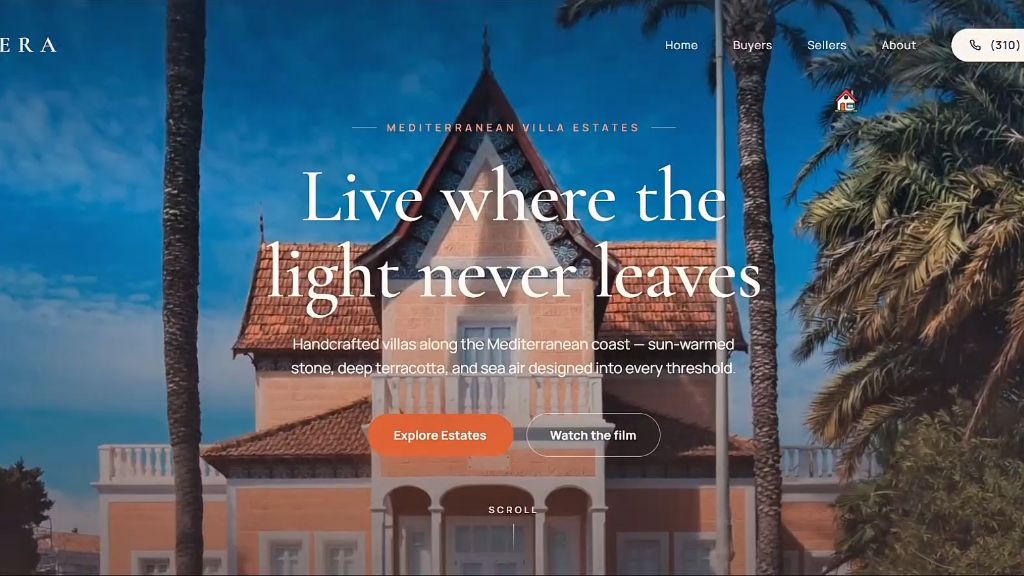 Lumera Mediterranean Villa website